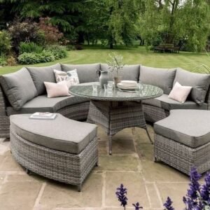 Outdoor Three Piece Sectional in Starboard Snow